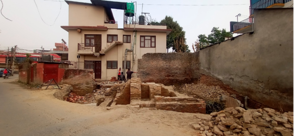 Urban ruins and challenges in reconstruction, the case of Brahma temple in Pashupati.