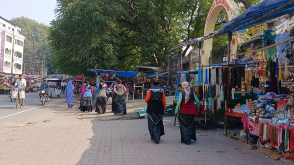 A photo taken by Pooja Kalita while conducting reserach in Bodh Gaya, India in December 2022.