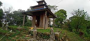The newly constructed temple of Siddheshwori on top of ruins of Mukundasen Palace.