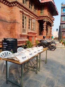  Bags prepared for participants in front of Jyapu Samaj. © Binita Magaiya.