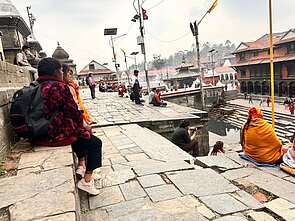 Exploring Pashupatinath.